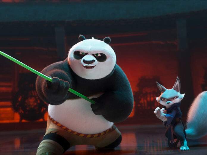 Snímek z filmu Kung Fu Panda 4.