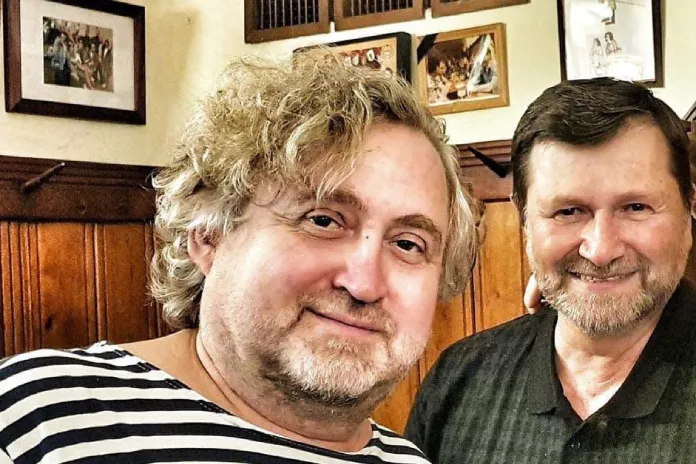 Režisér Jan Hřebejk a ředitel Divadla Na Jezerce Jan Hrušínský